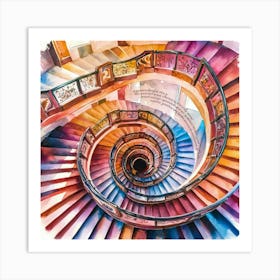 Spiral Staircase 3 Art Print