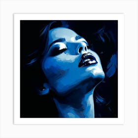 Blue Woman Art Print