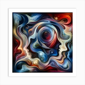 Many Faces Art Print