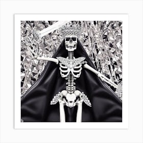 Skeleton Queen 4 Art Print