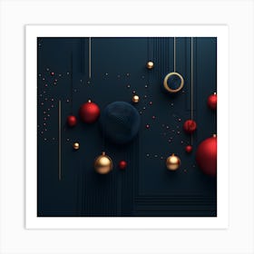 Christmass Abstract 005 1 Art Print