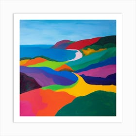 Abstract Travel Collection Saint Kitts And Nevis 2 Art Print