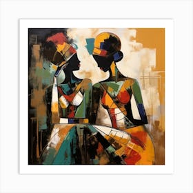 Two African Women 1 Art Print