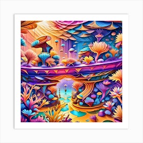 Psychedelic Painting Art Print