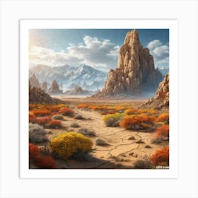 Desert Landscape 35 Art Print