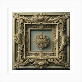 Frame Of Flowers 1 Art Print