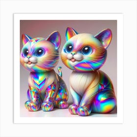 Creative Feline Cat Artwork 80 Art Print