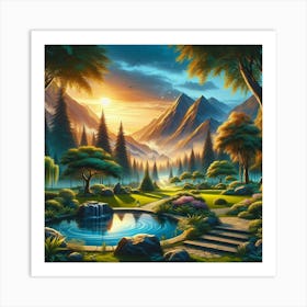 Create Tranquil Spaces Using Landscapes (4) Art Print