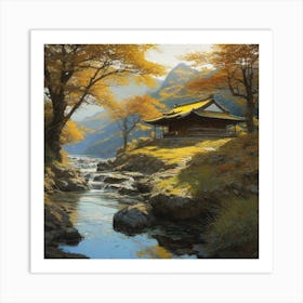 Asian Hut Art Print