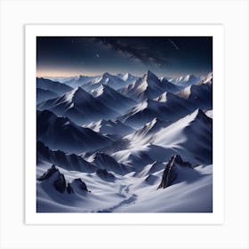 Mountain Landscape Art Print