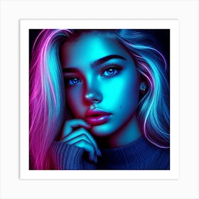 Neon Art 2 Art Print