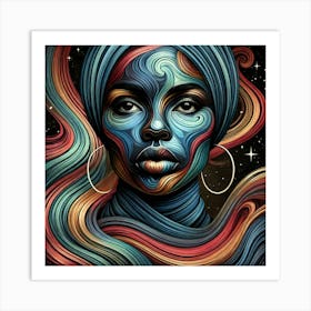 Zenitha Celestial Portrait Art Print