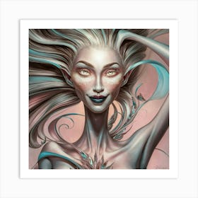 In This Mesmerizing Artwork A Captivating Human Art Print