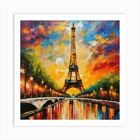 Eiffel Tower 5 Art Print