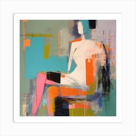 Conceptual Abstract Figurative Color Block Body Painting 24 Art Print