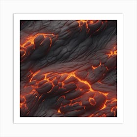 Lava texture 7 Art Print