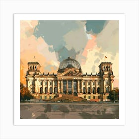 Berlin Reichstag 2 Art Print