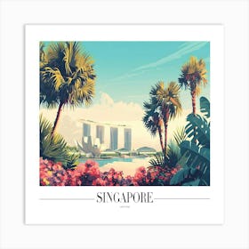 Singapore Cityscape Art Print