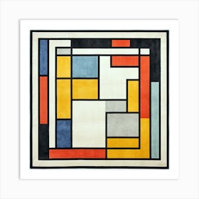 Mystic Melody: Mid Century Geometric Sonata Art Print