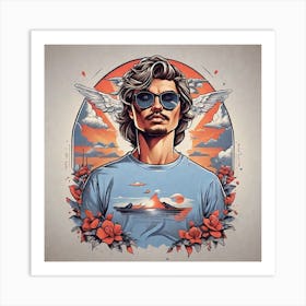 Man In Sunglasses Art Print