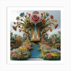 London Flower Show Art Print