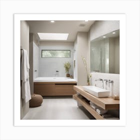 Modern Bathroom Art Print