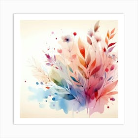 Watercolor Flowers 32 Art Print