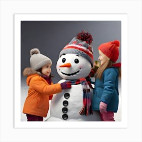 Snowman Art Print