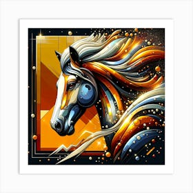 Creative Horse Beauty Illustration Nr 52 Art Print