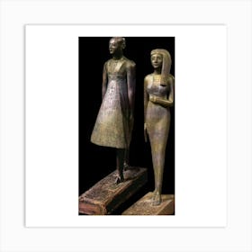 Egyptian Statues 8 Art Print