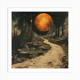 Moonlight Path Art Print