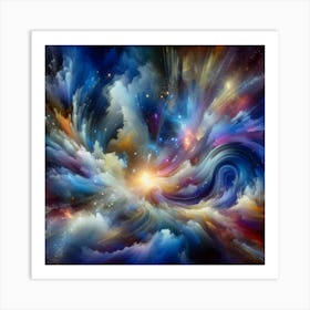 Abstract Nebula Art Print