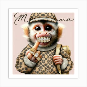 Mama Monkey Art Print