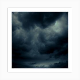 Dark Stormy Sky 3 Art Print