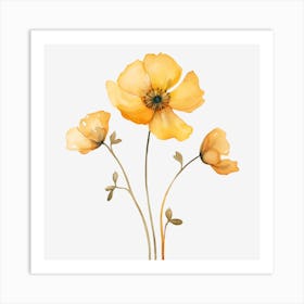 Yellow Poppy Art Print