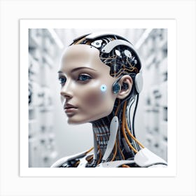 Robot Woman 20 Art Print