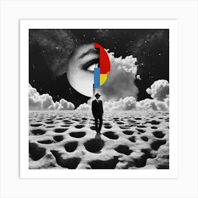 Man On The Moon Art Print