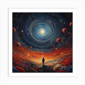 Man In Space 1 Art Print