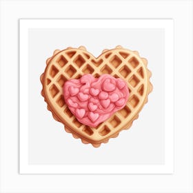 Heart Waffle 3 Art Print