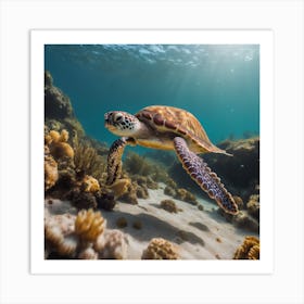 Turtle Art Print