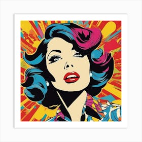 Pop Woman Art Print