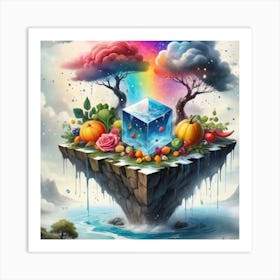 Rainbow Island Art Print