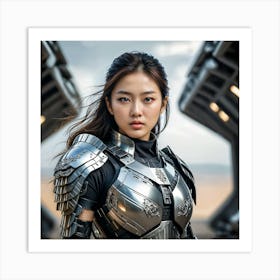 Korean Actress In Armor Art Print