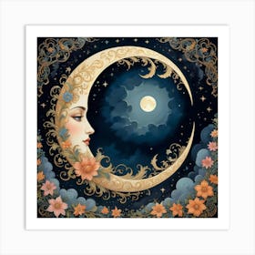 Moon 2 Art Print