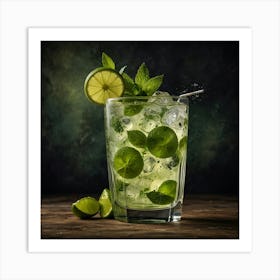 Mojito Cocktail Art Print