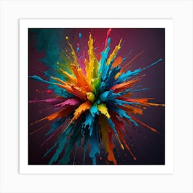 Colorful Explosion 1 Art Print