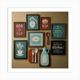 Default Create Unique Design Of Kitchen Wall Art 3 Art Print