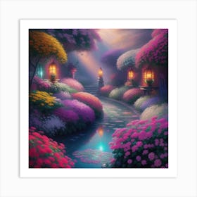 Garden Of Flowers Art Print