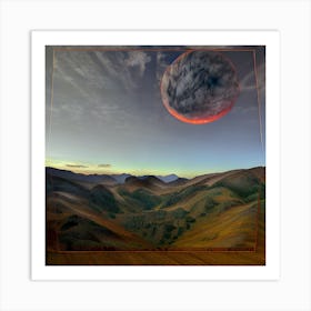 Landscape With A Moon Art Print