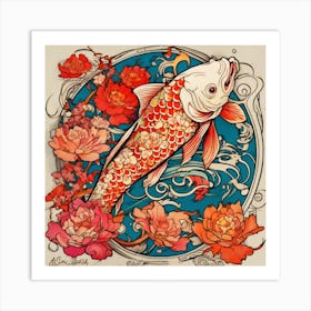 Koi Fish Art Print